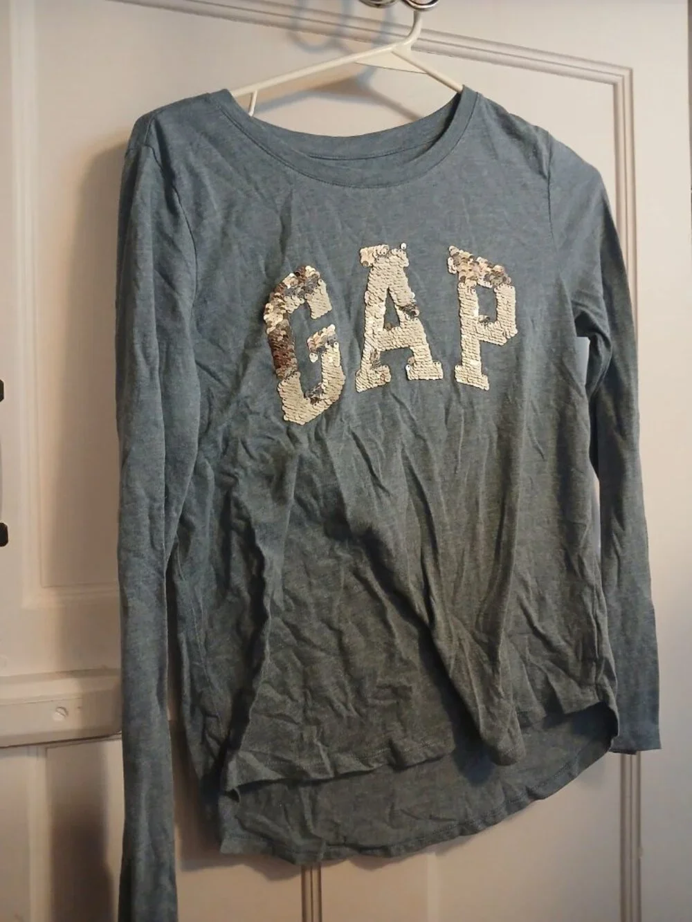 Gap Kids XXL Blue Sequence Shirt Girls